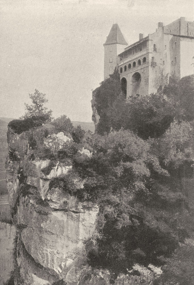 TARN- ET- GARONNE. Bruniquel. Chateau 1895 old antique vintage print picture